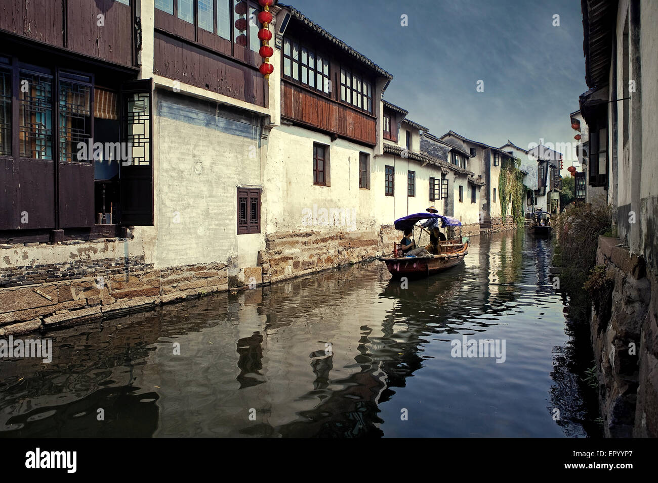 Maison de la rivière de Suzhou City, Chine Banque D'Images Maison de la rivière de Suzhou City, Chine Banque D'Images