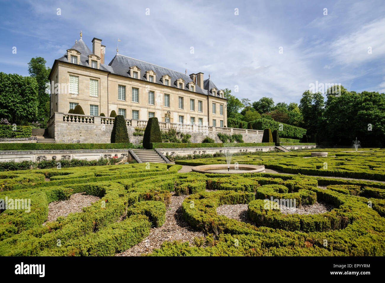 Château d'Auvers sur Oise, dans le village où Vincent van Gogh a vécu pendant les 70 jours de sa vie, Oise, France Banque D'Images Château d'Auvers sur Oise, dans le village où Vincent van Gogh a vécu pendant les 70 jours de sa vie, Oise, France Banque D'Images