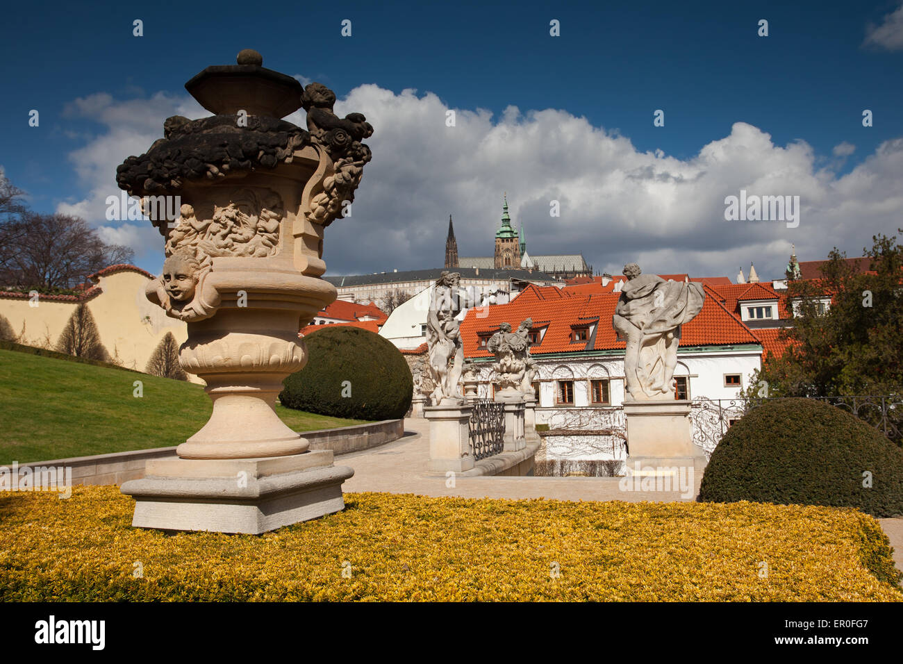 Jardins Vrtba Prague : Banque D'Images