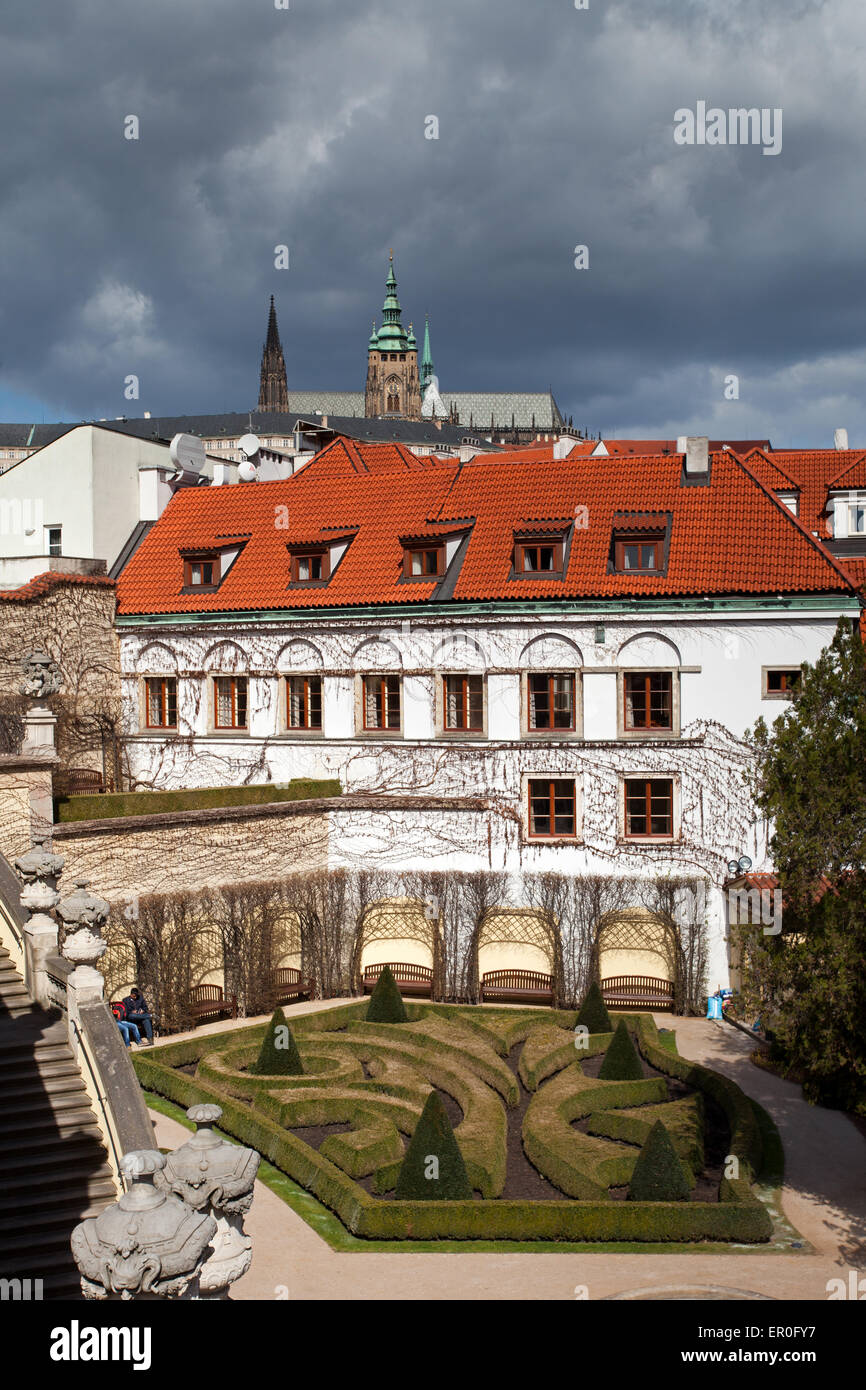 Jardins Vrtba Prague : Banque D'Images