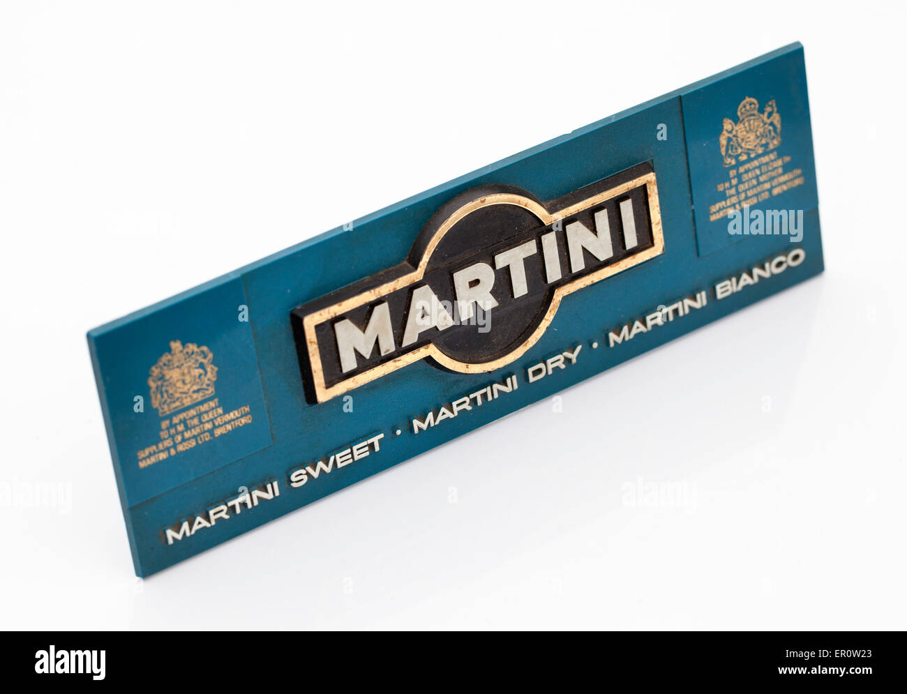 Vintage Martini Bar Boissons ou enseigne de pub Banque D'Images