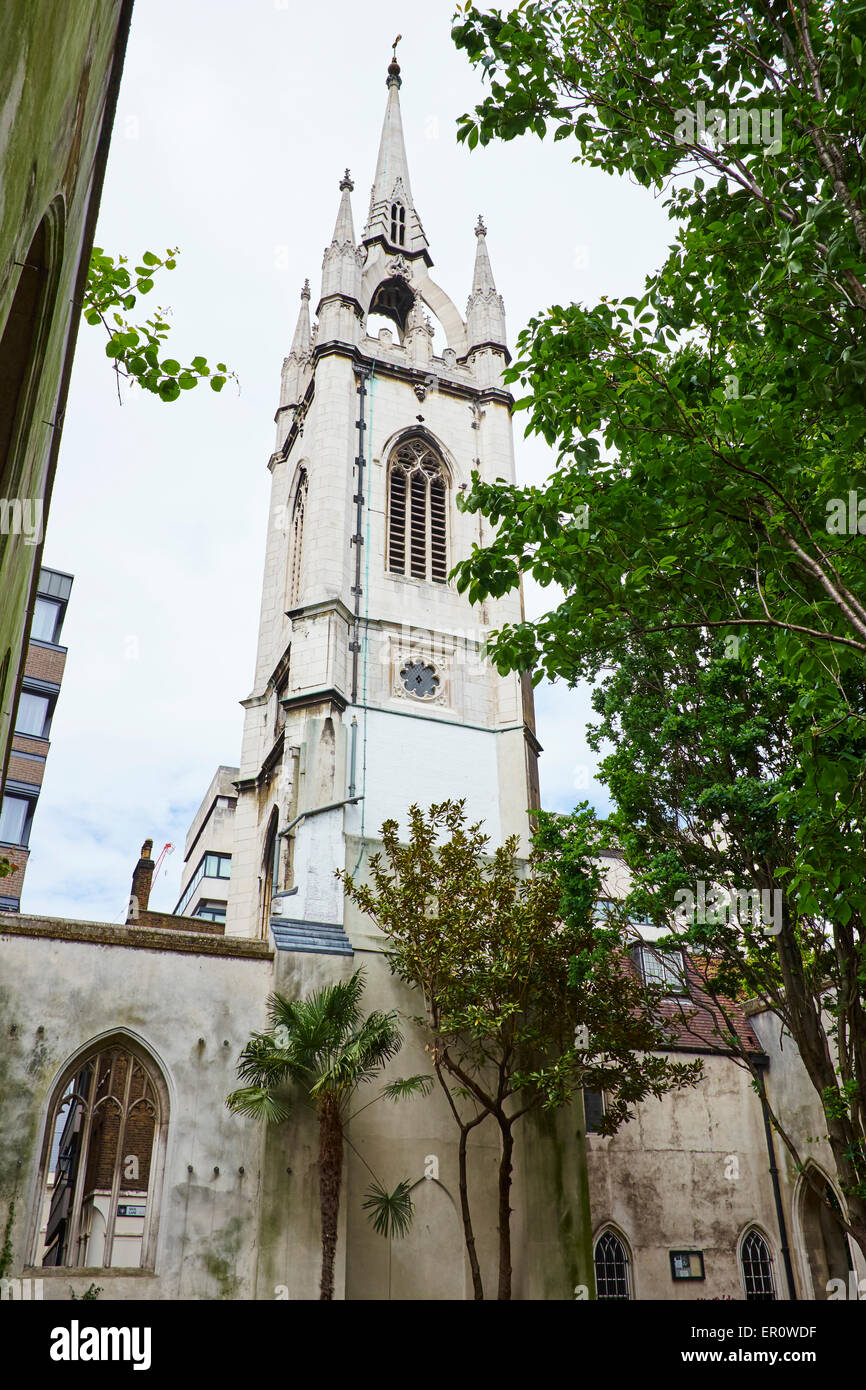 St Dunstan dans l'est reconstruit en 1697 par Christopher Wren, St Dunstan's Hill City Of London UK Banque D'Images