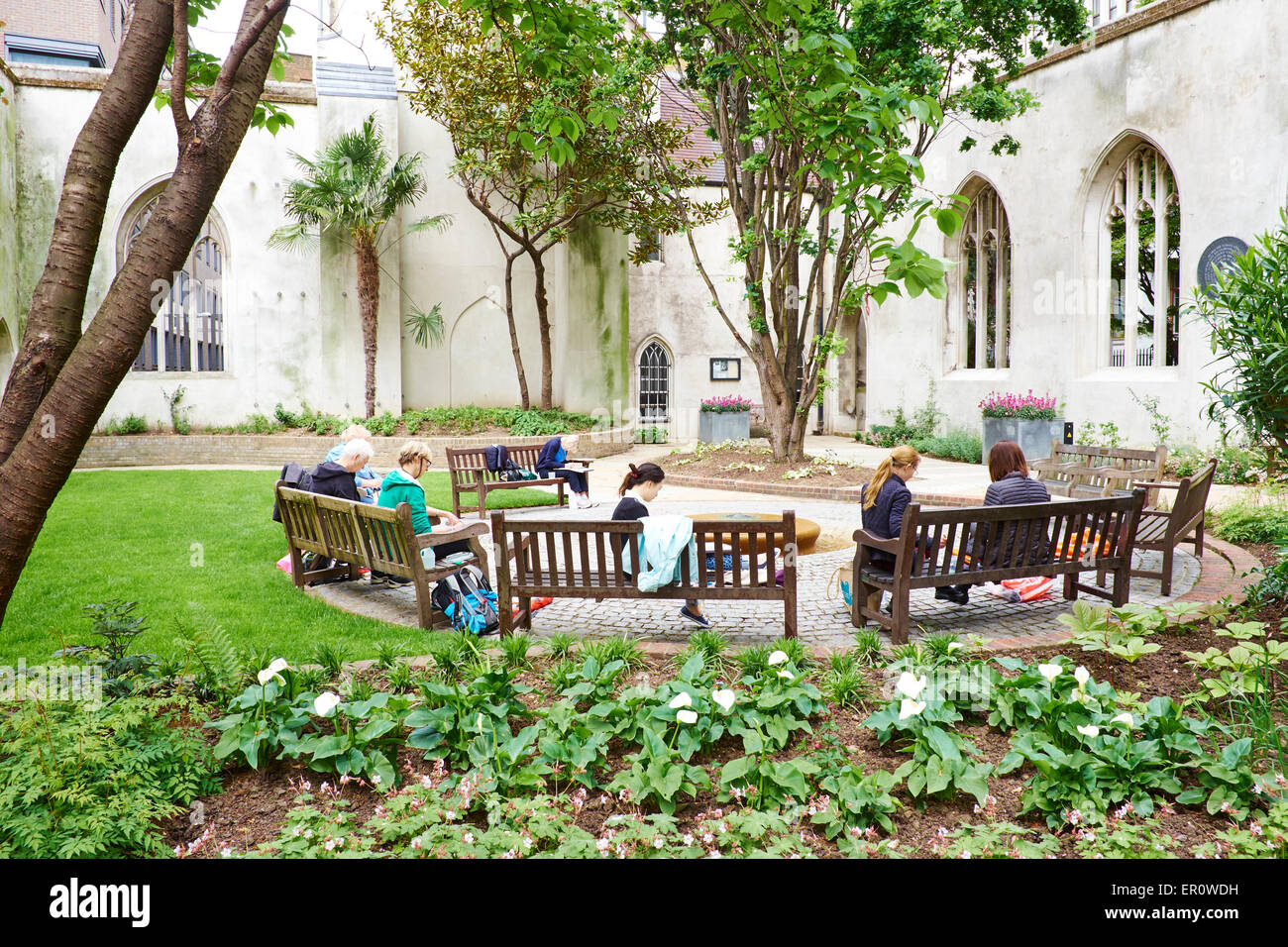 St Dunstan dans l'est reconstruit en 1697 par Christopher Wren, St Dunstan's Hill City Of London UK Banque D'Images