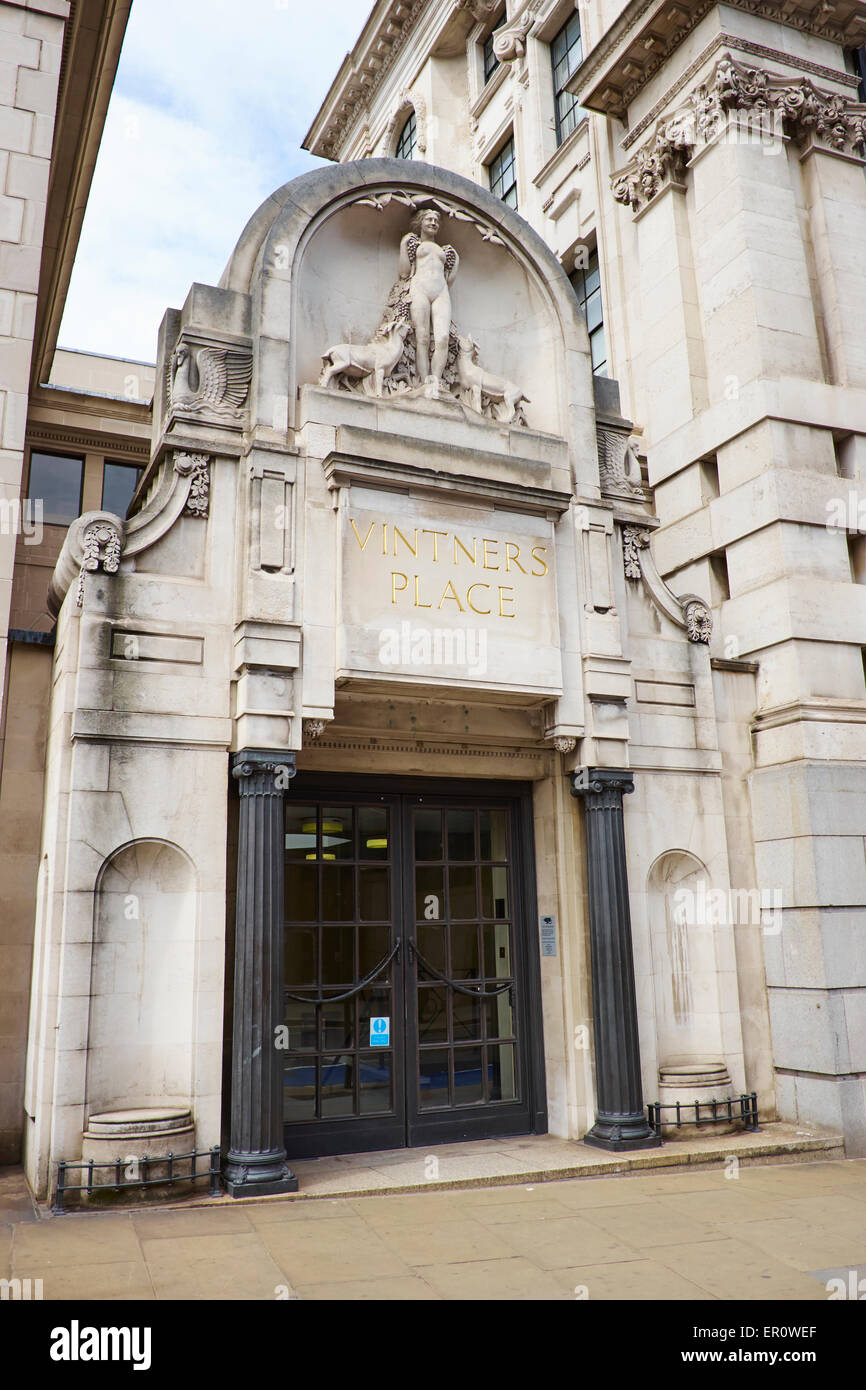 Vintners Hall Queens Street Place London UK Banque D'Images