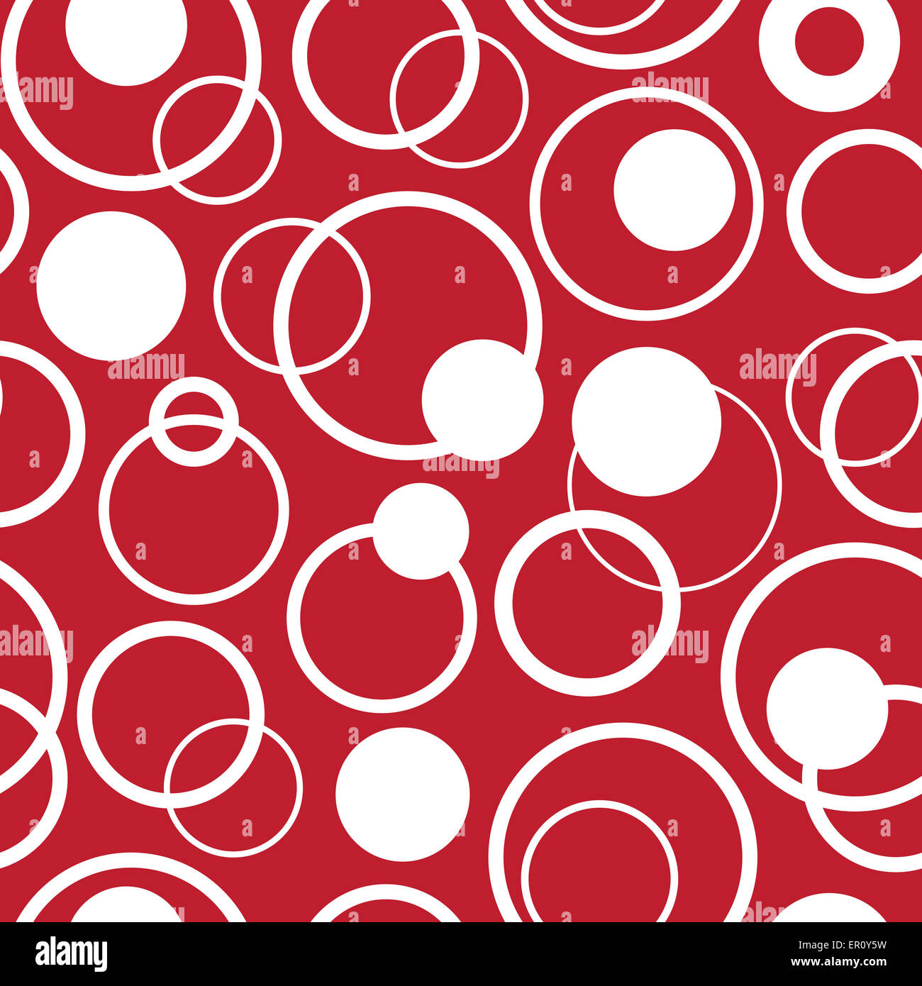 Vector illustration de cercle rouge polka dot pattern design transparent. Banque D'Images