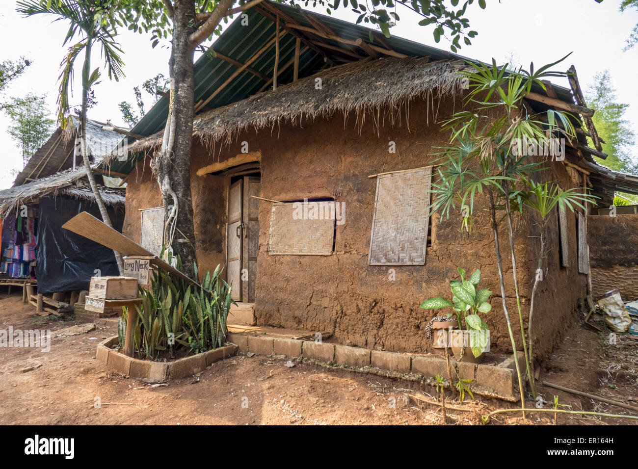 Le nord de la Thaïlande, les Tribus des Collines Village Banque D'Images