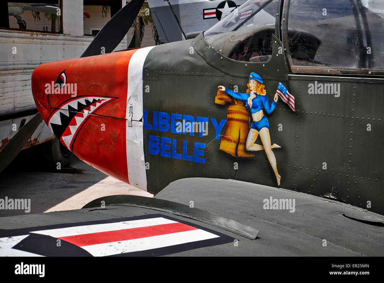 Avion de la seconde Guerre mondiale. Avion militaire américain Banque D'Images