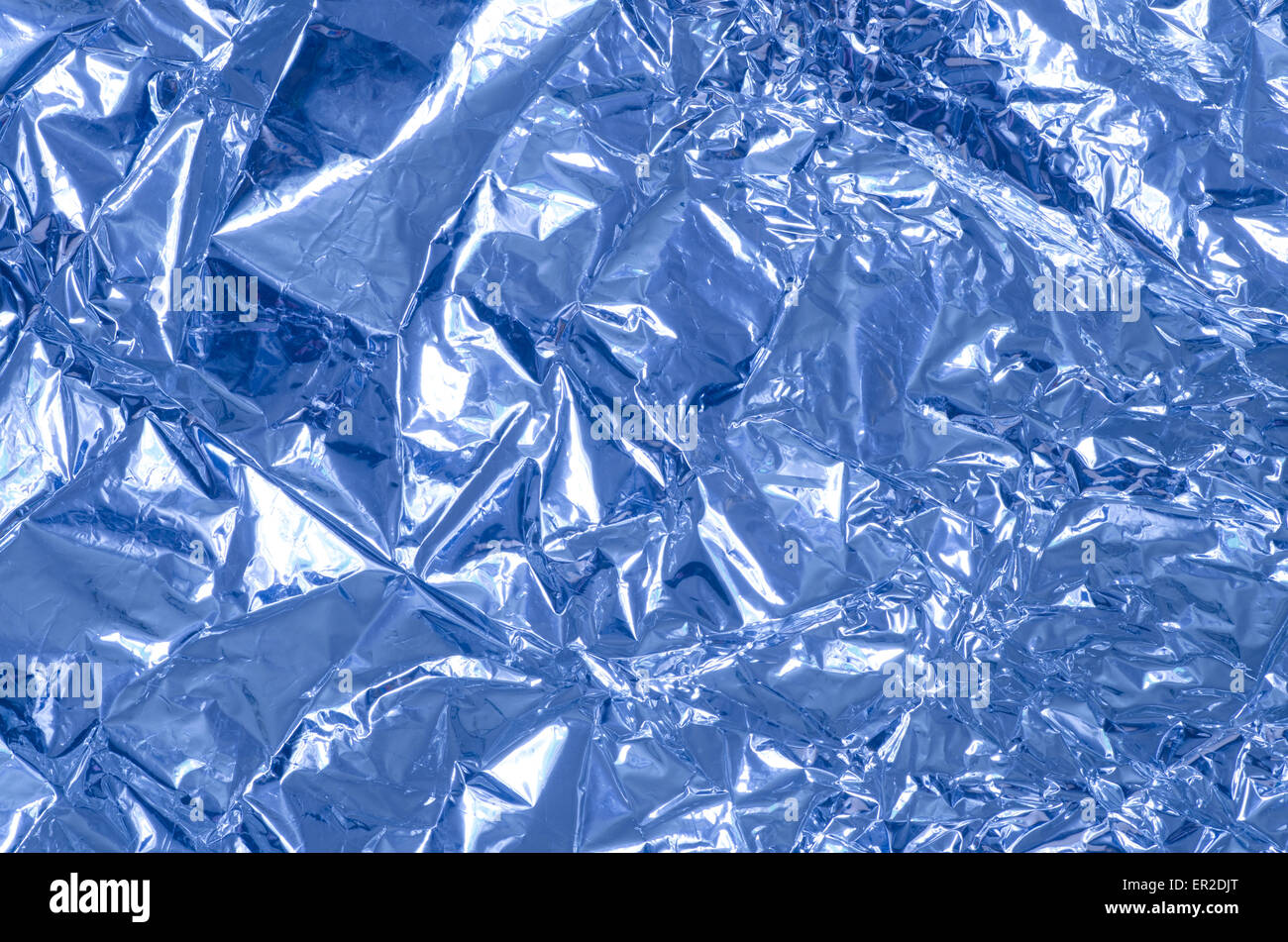 Texture de fond aluminium froissé Banque D'Images