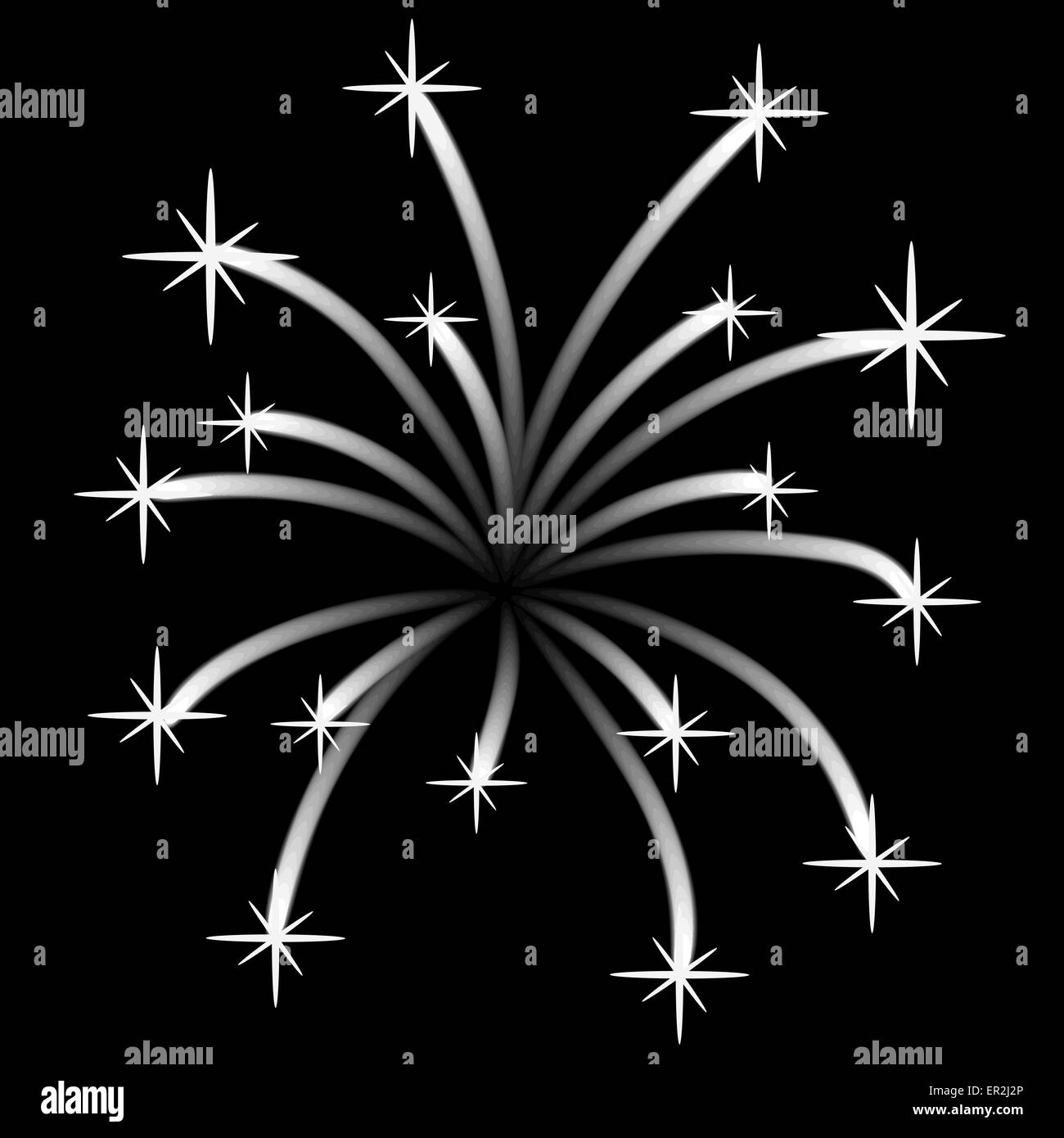 Feu d’artifice Illustration de Vecteur