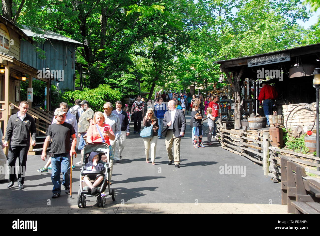 Silver Dollar City theme park, Branson, Missouri Banque D'Images