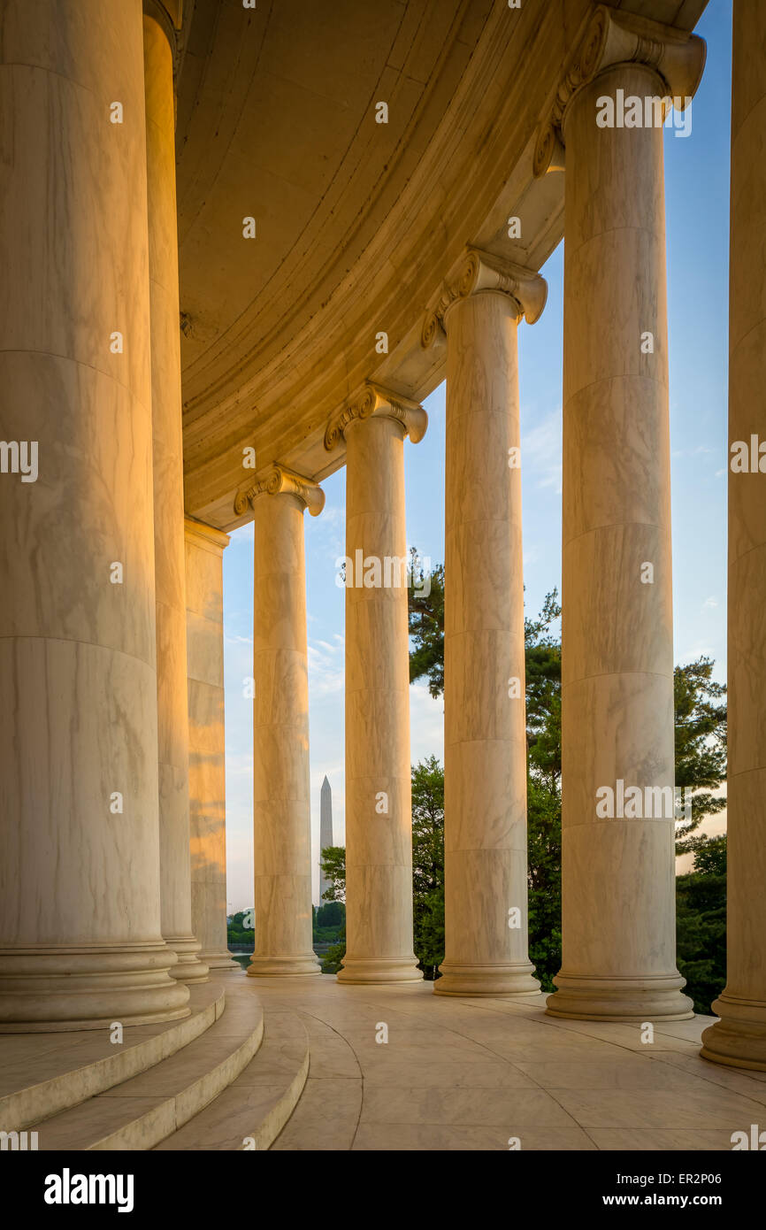 Le Thomas Jefferson Memorial est un mémorial présidentiel à Washington, D.C. Banque D'Images