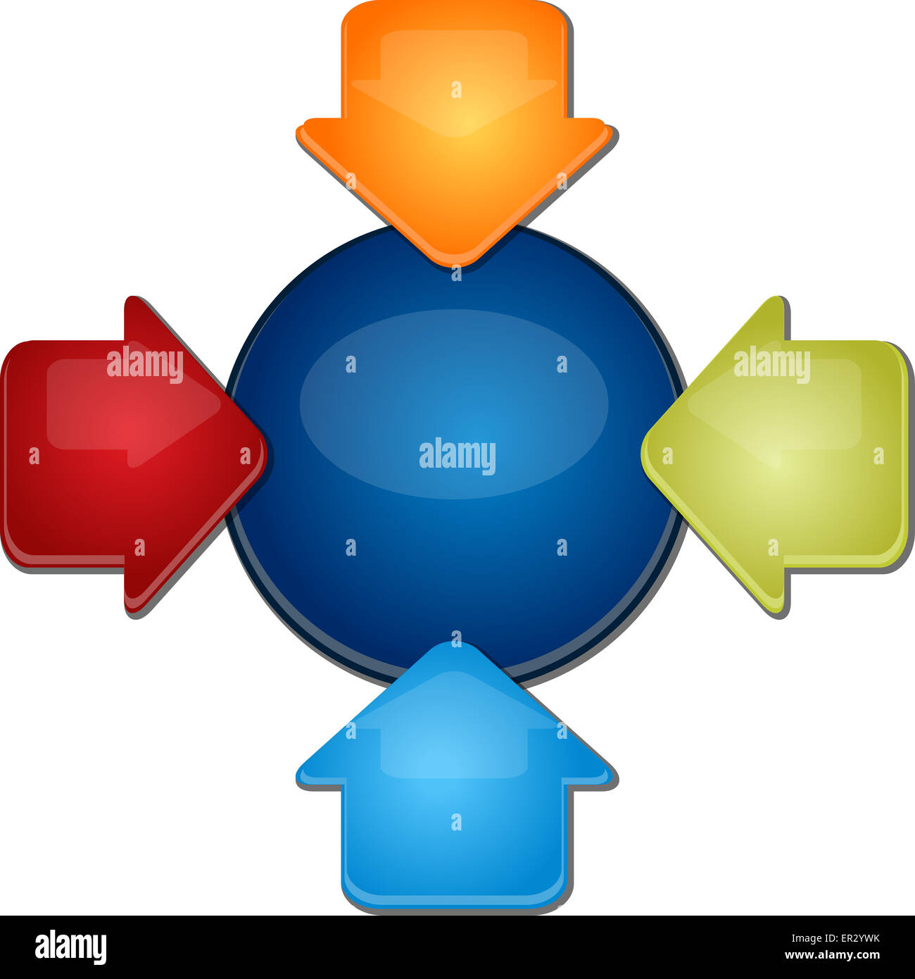 La stratégie d'entreprise schéma vierge concept illustration intérieur ...