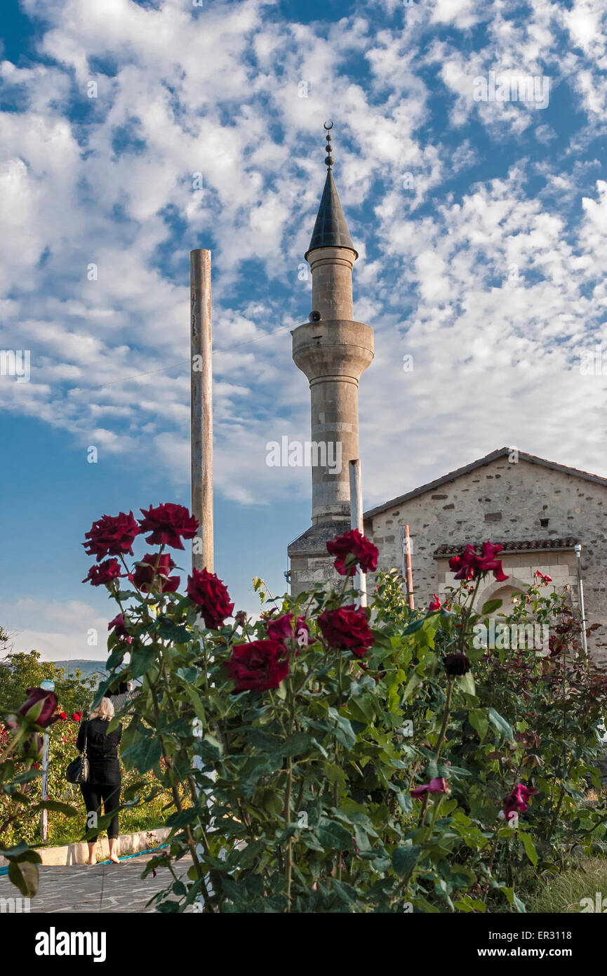 La péninsule de Crimée , la ville de Stary Krym . Khan mosquée ouzbek et les ruines d'un bâtiment adjacent à la madrassa c Banque D'Images