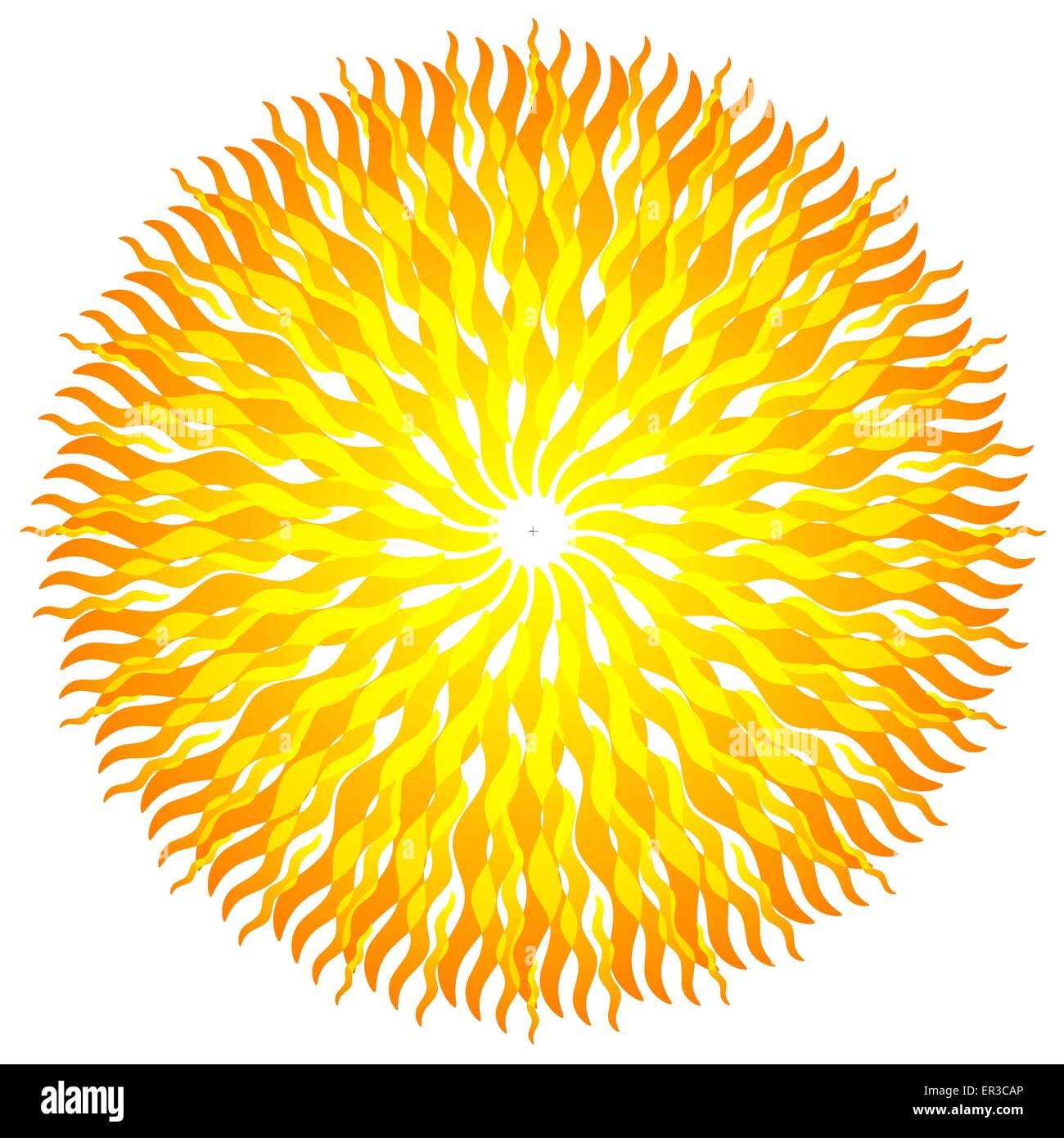 Abstract vector illustration of the sun Illustration de Vecteur