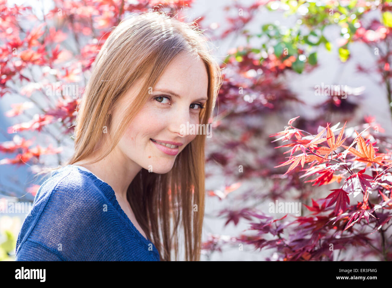 Portrait d'une jeune femme. Banque D'Images