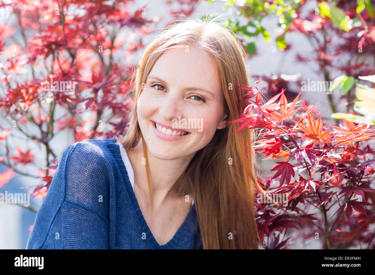 Portrait d'une jeune femme. Banque D'Images