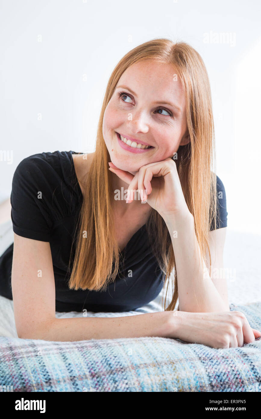 Portrait d'une femme. Banque D'Images