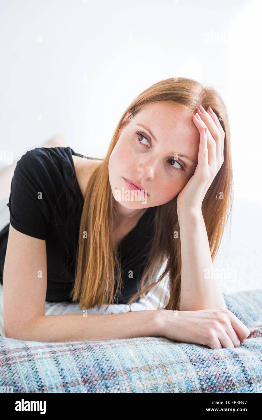 Portrait d'une femme. Banque D'Images