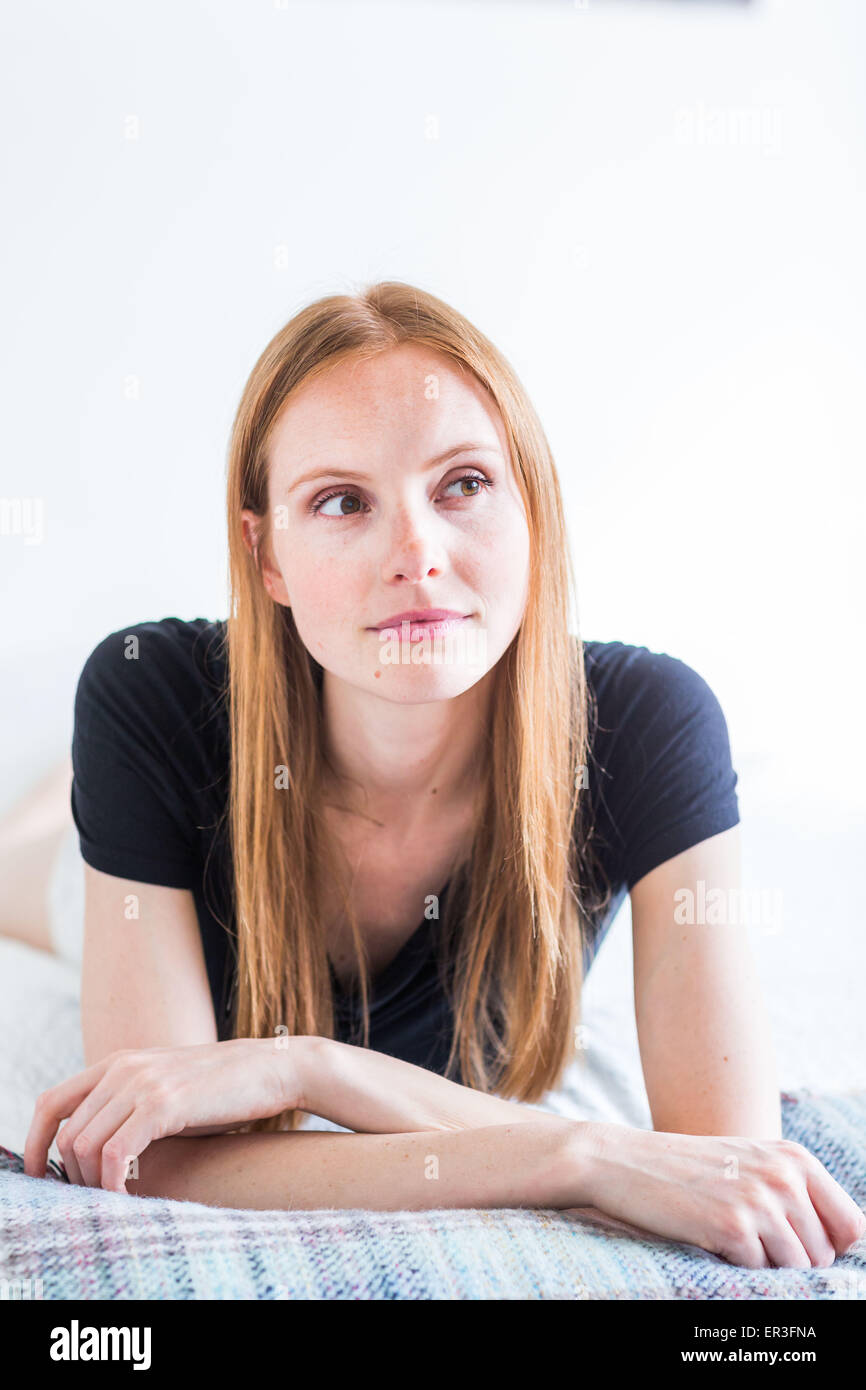 Portrait d'une femme. Banque D'Images