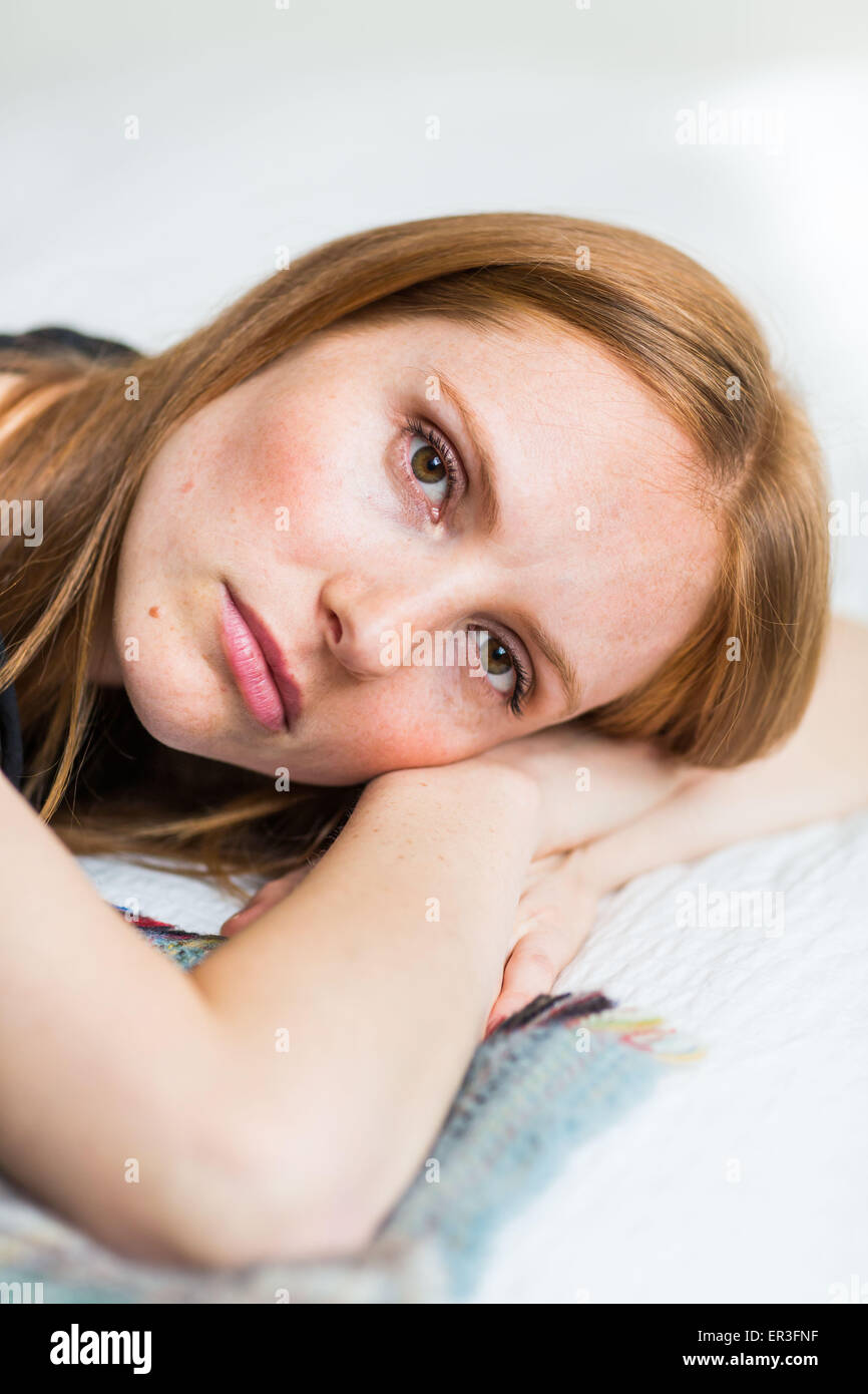 Portrait d'une femme. Banque D'Images