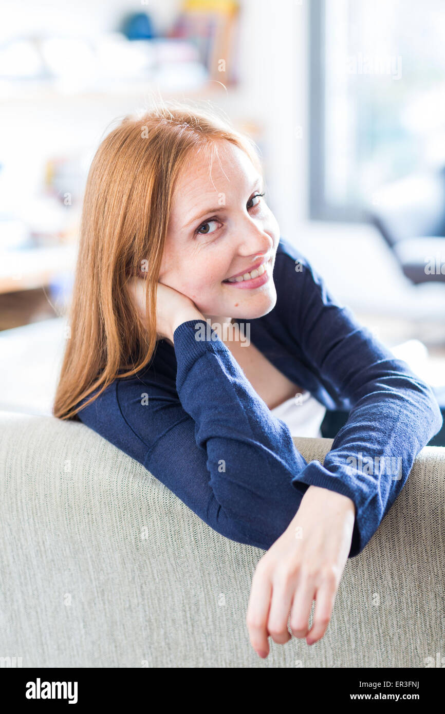 Portrait d'une femme. Banque D'Images
