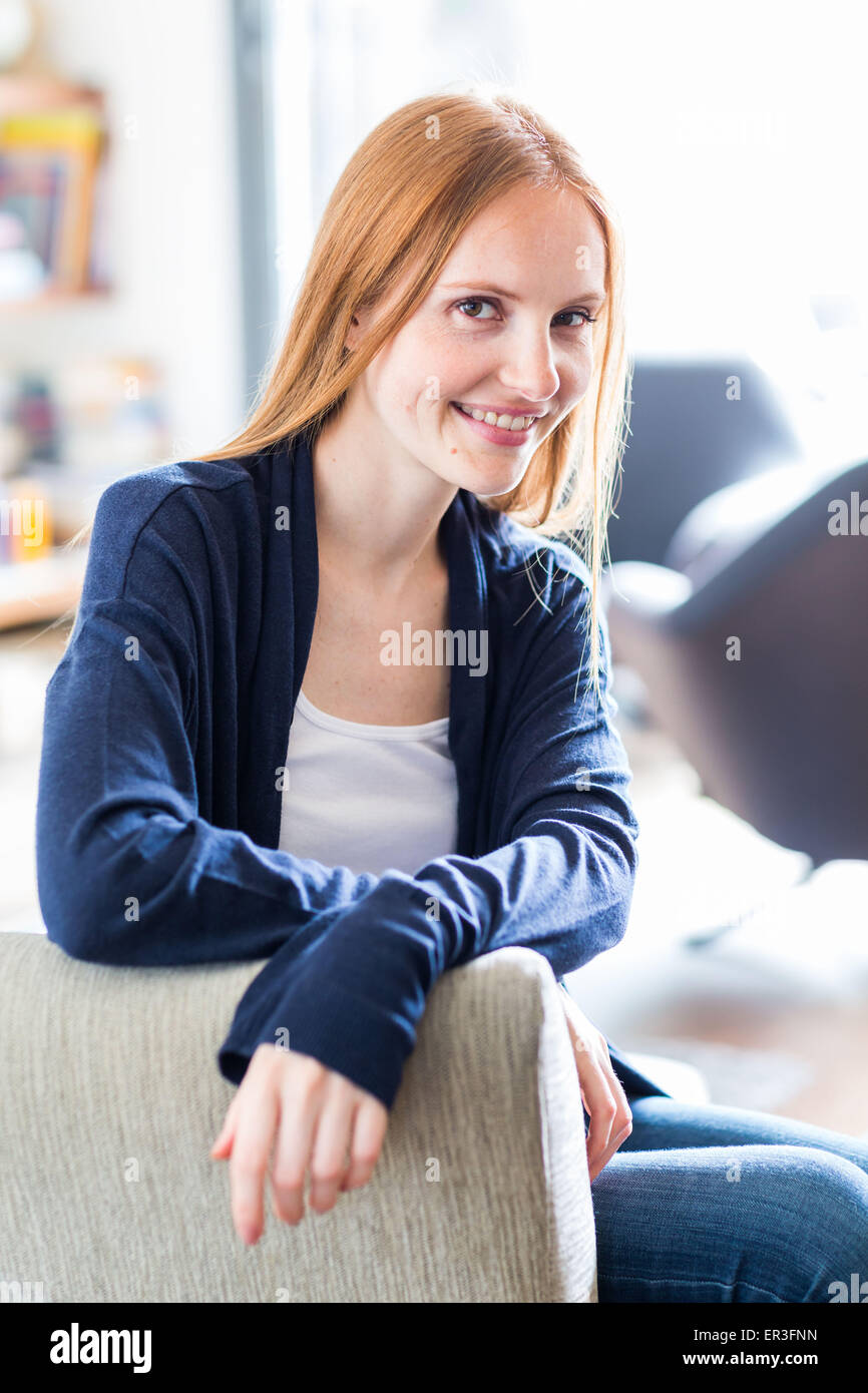 Portrait d'une femme. Banque D'Images