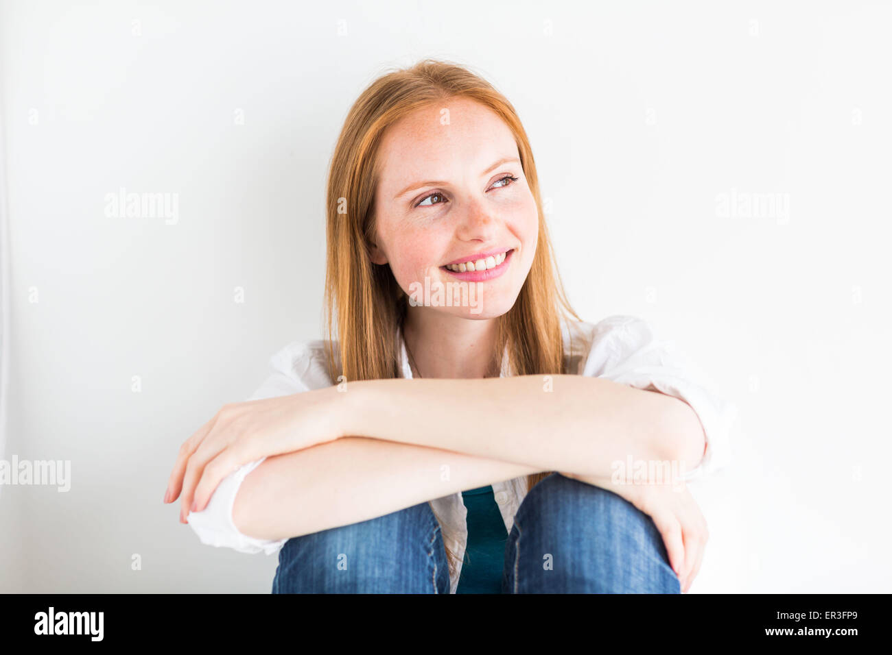 Portrait d'une femme. Banque D'Images
