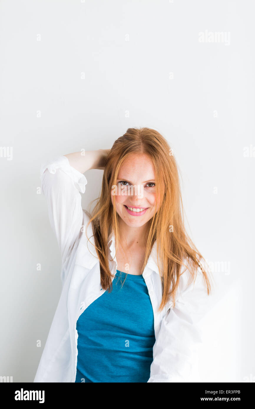 Portrait d'une femme. Banque D'Images