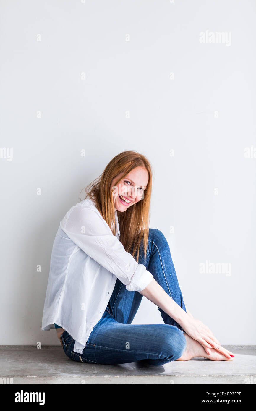 Portrait d'une femme. Banque D'Images