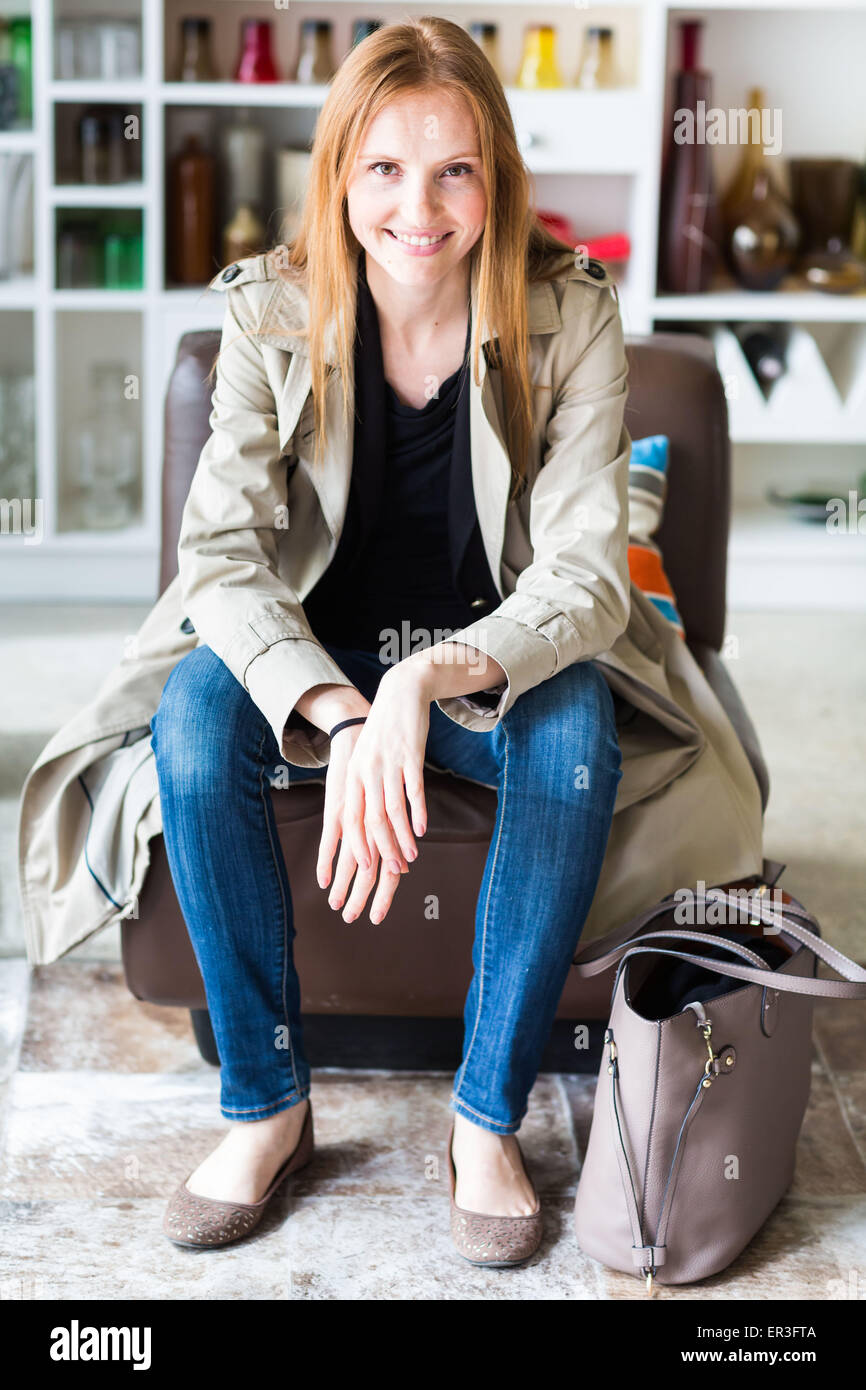 Portrait d'une femme. Banque D'Images