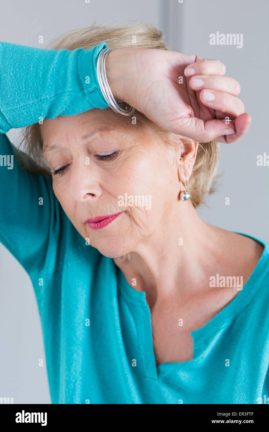 Senior woman portrait. Banque D'Images