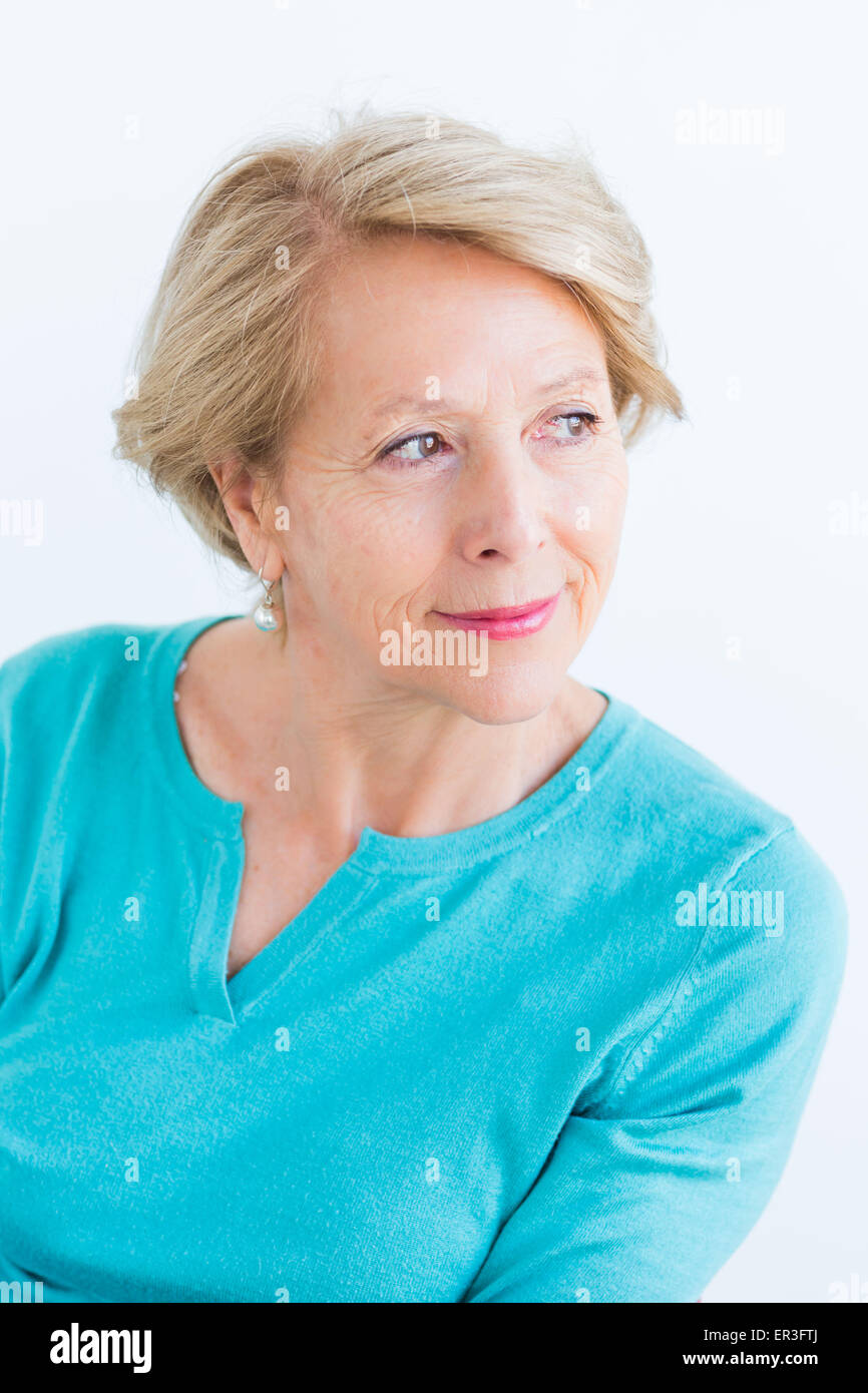 Senior woman portrait. Banque D'Images