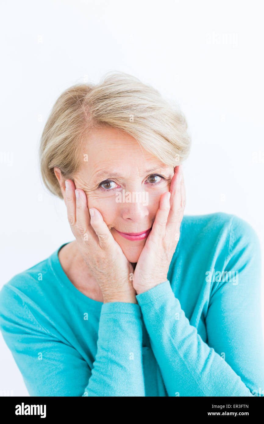 Senior woman portrait. Banque D'Images