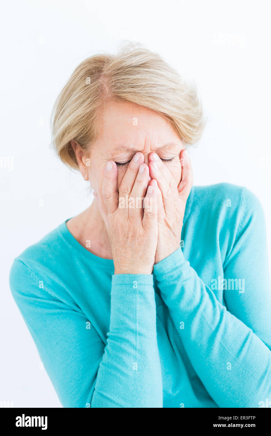 Senior woman portrait. Banque D'Images