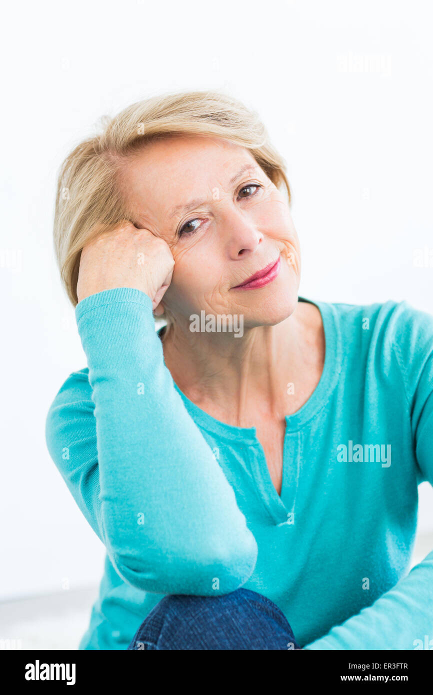 Senior woman portrait. Banque D'Images