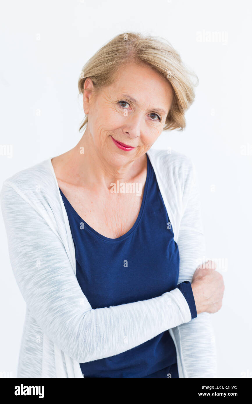 Senior woman portrait. Banque D'Images