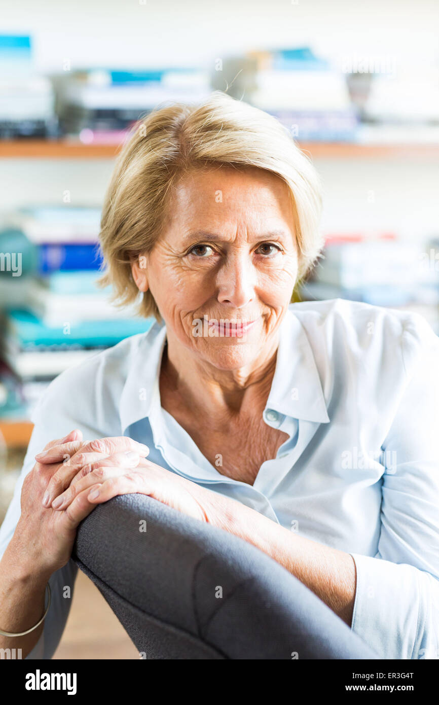 Senior woman portrait. Banque D'Images