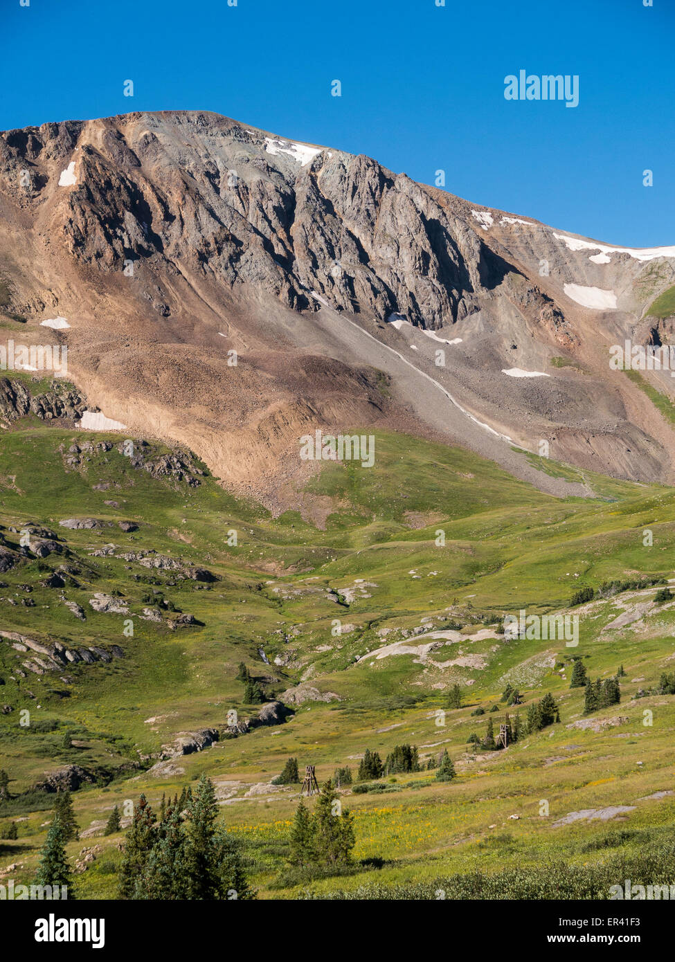 Col de cannelle, Alpine Loop, Colorado. Banque D'Images