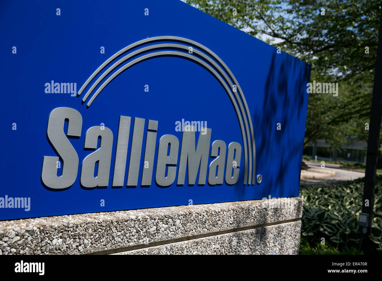 Un logo signer devant le siège de la GDT Corporation, également connu sous le nom de Sallie Mae, à Newark, Delaware. Banque D'Images