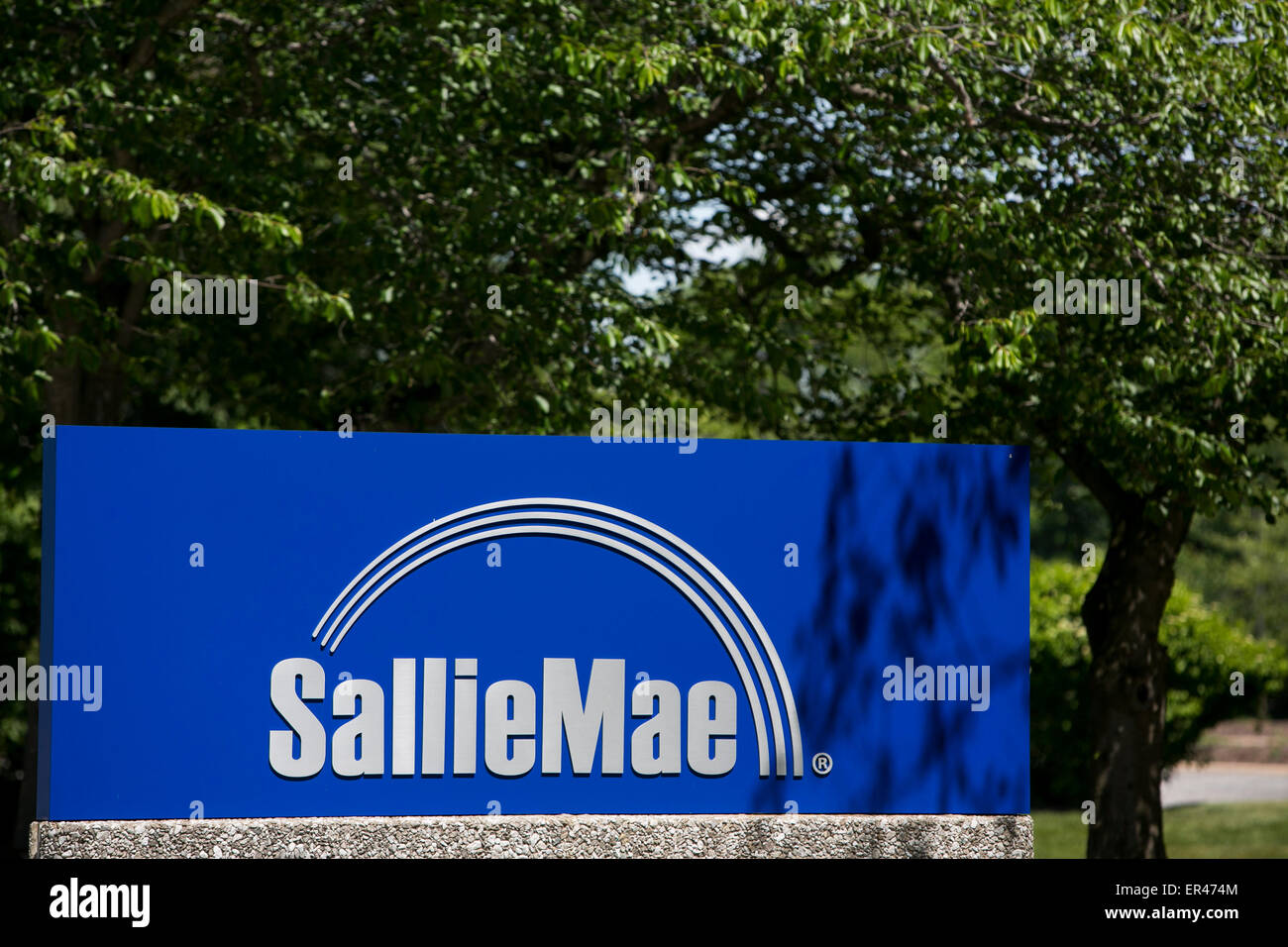 Un logo signer devant le siège de la GDT Corporation, également connu sous le nom de Sallie Mae, à Newark, Delaware. Banque D'Images