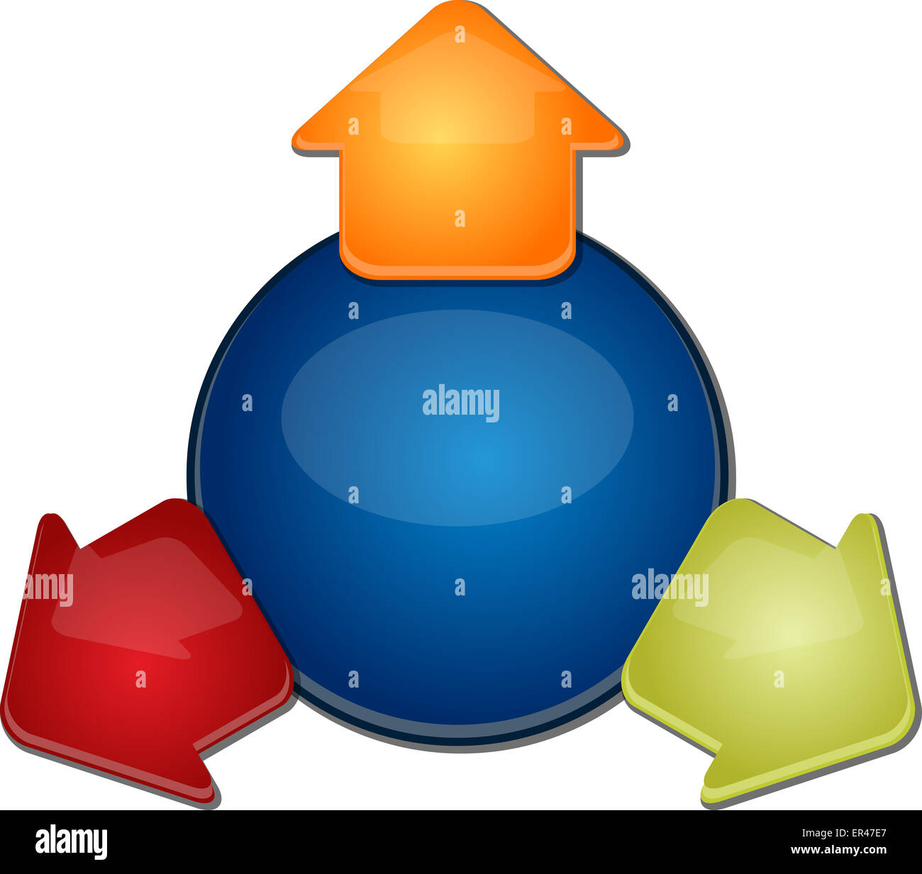 La stratégie d'entreprise schéma vierge concept illustration direction ...