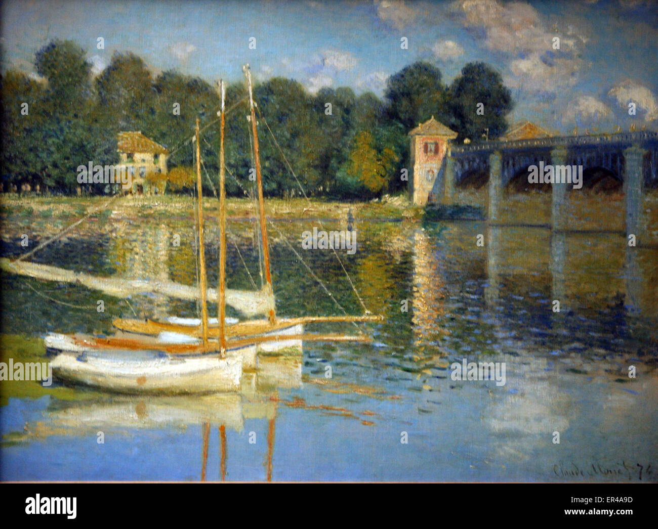 Claude Monet le pont à Argenteuil 1878 Banque D'Images
