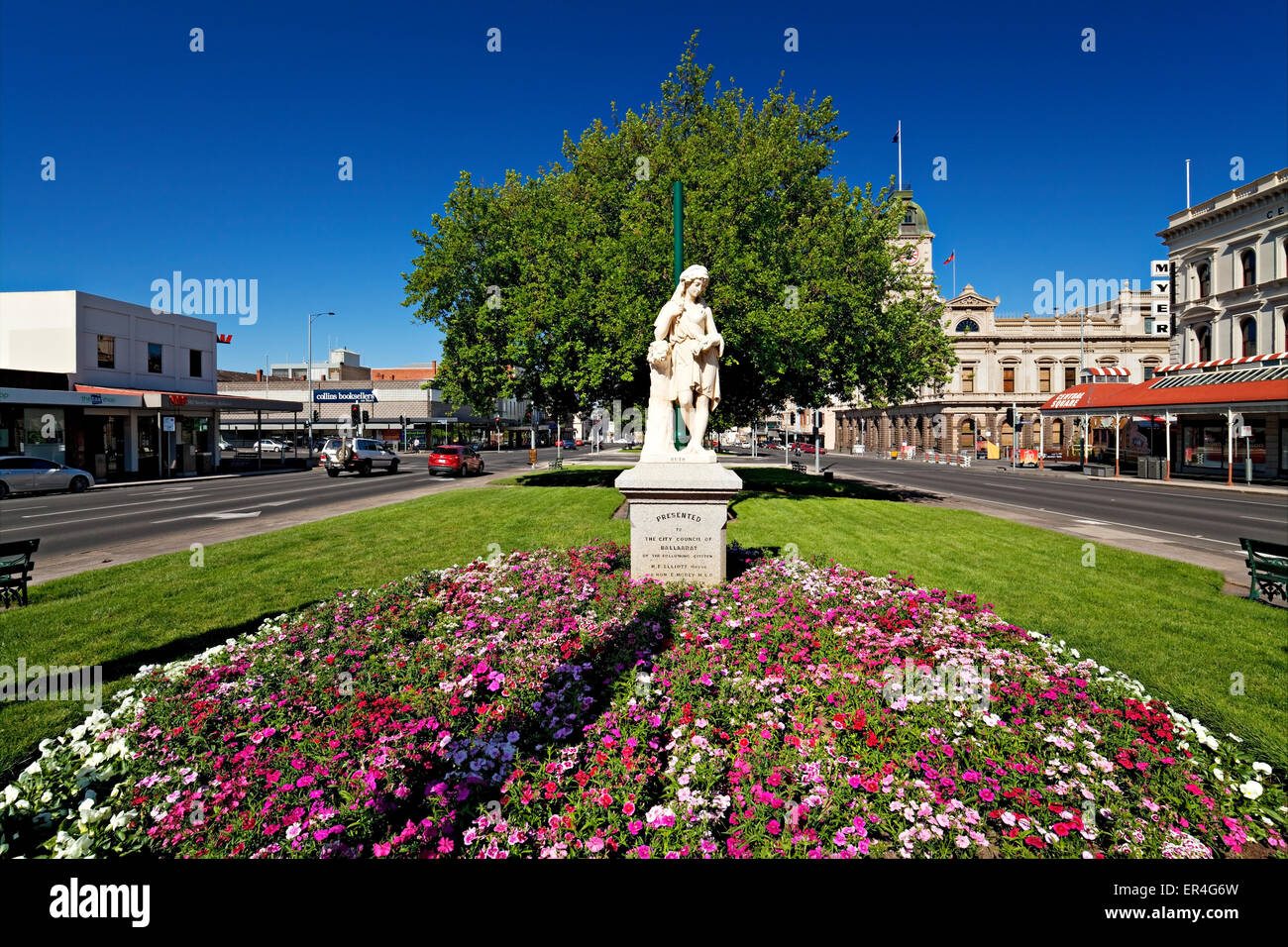 La ville de Ballarat a conservé beaucoup de sa belle architecture de l'époque de goldfields 1800.C'est Sturt street Banque D'Images