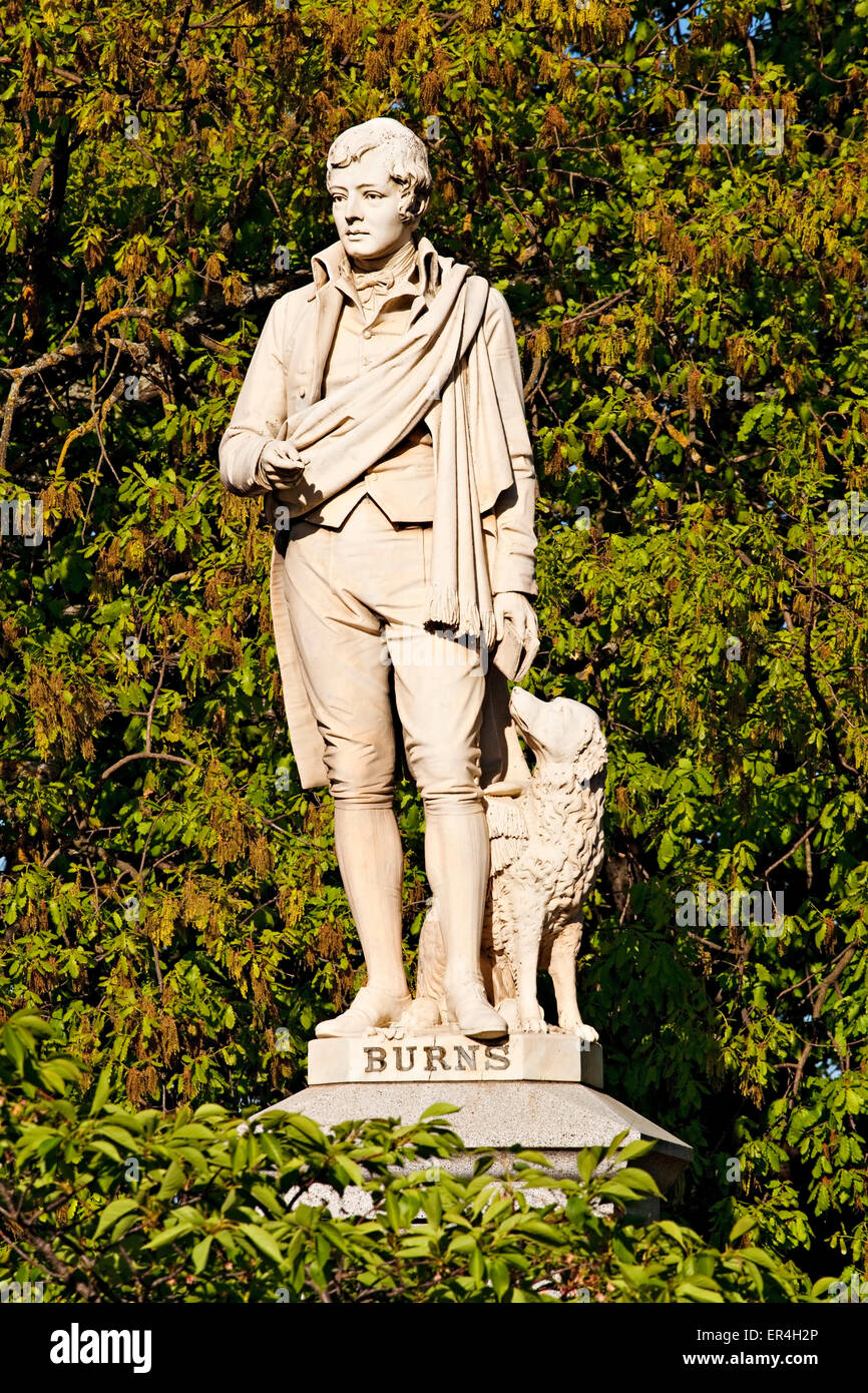 Ballarat Australie / le poète écossais Robert Burns Monument. Banque D'Images