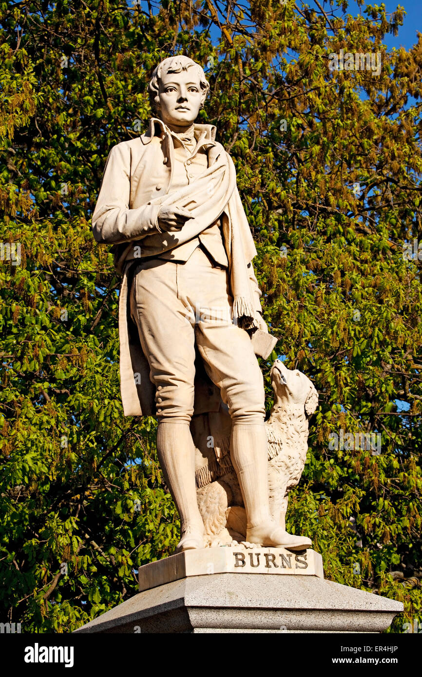 Ballarat Australie / le poète écossais Robert Burns Monument. Banque D'Images