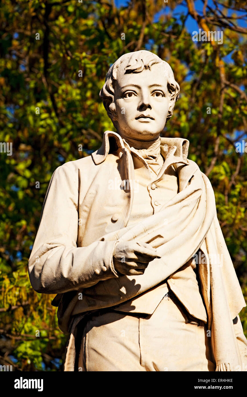 Ballarat Australie / le poète écossais Robert Burns Monument. Banque D'Images