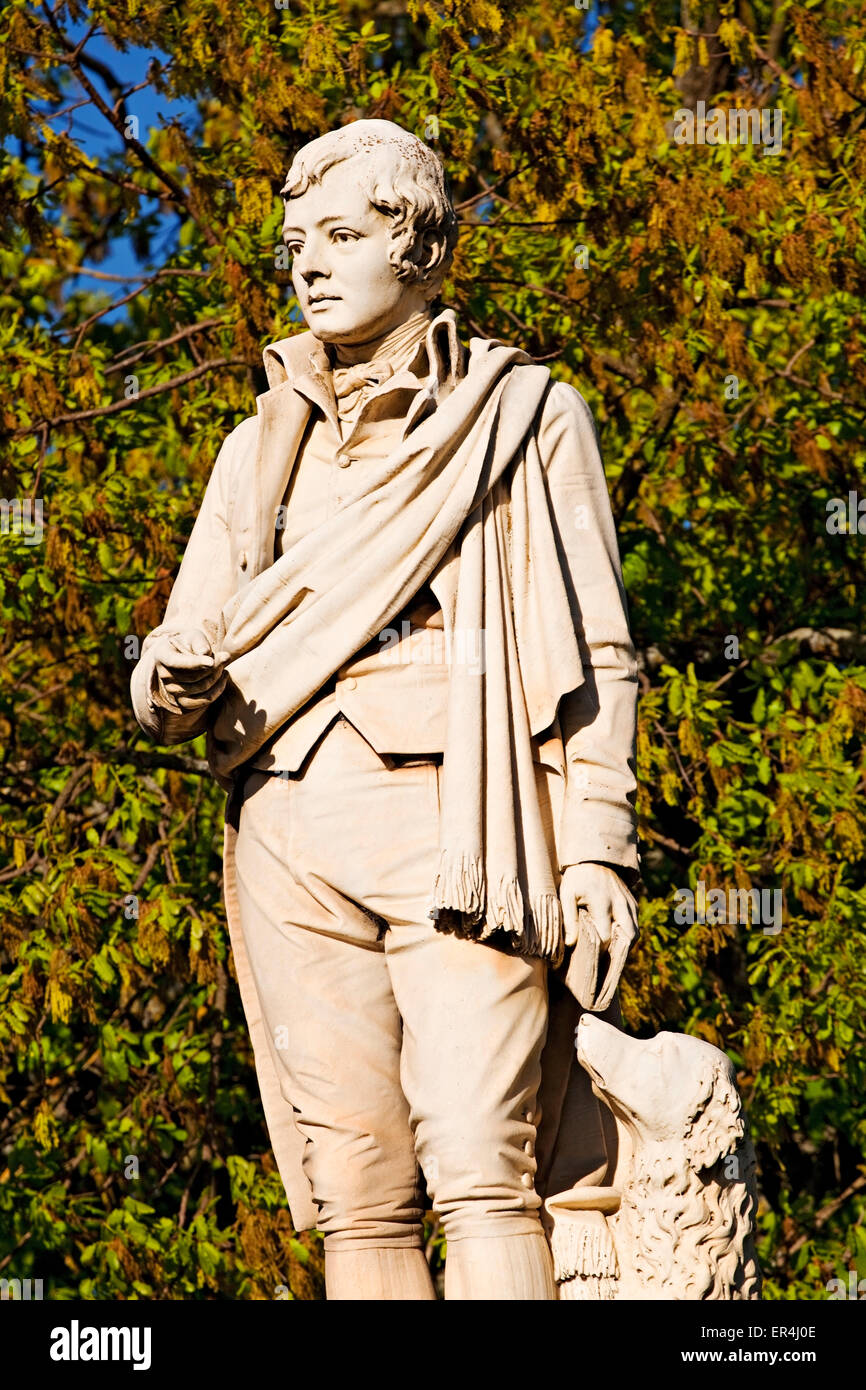 Ballarat Australie / le poète écossais Robert Burns Monument. Banque D'Images