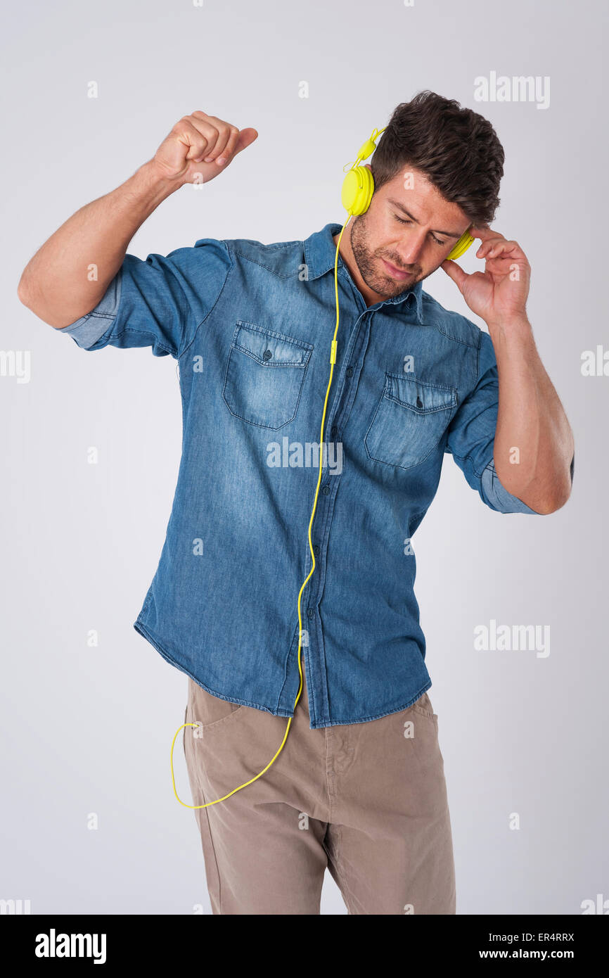 Cette chanson est pleine d'énergie positive. Debica, Pologne Banque D'Images