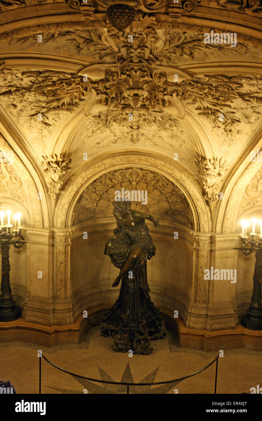 À l'intérieur de l'Opéra de Paris Palais Garnier Banque D'Images