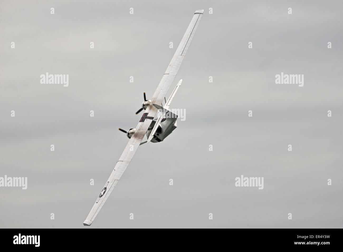 PBY Catalina C-FNJFFlying Llandudno Bateau Air Show. N.Wales UK Aerobatics Sea Plane Banque D'Images